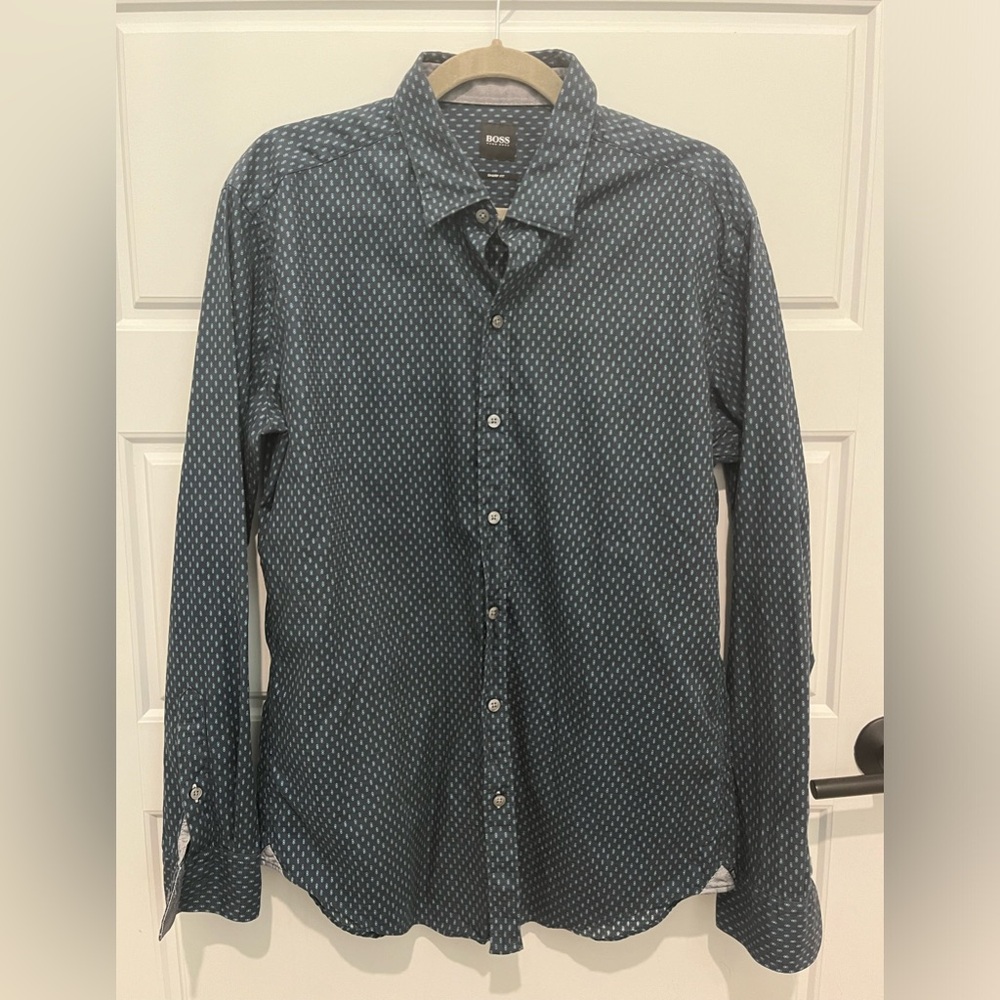 Boss Hugo Boss Button Down Long Sleeve Size Large